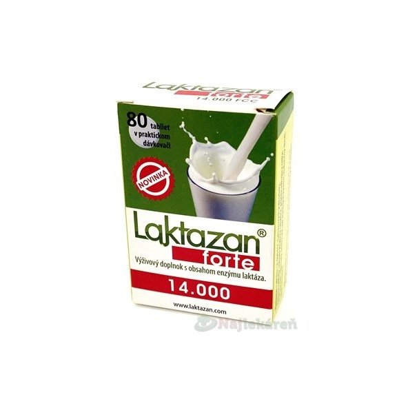 LAKTAZAN Forte 14000 FCC laktáza 80 tablet