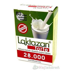 LAKTAZAN Forte 28000 FCC laktáza 80 tablet