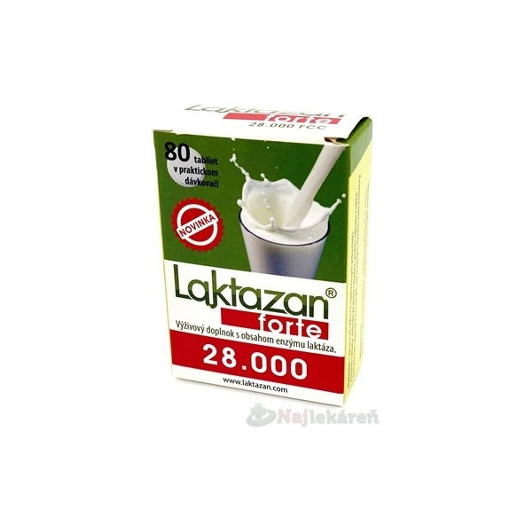 LAKTAZAN Forte 28000 FCC laktáza 80 tablet
