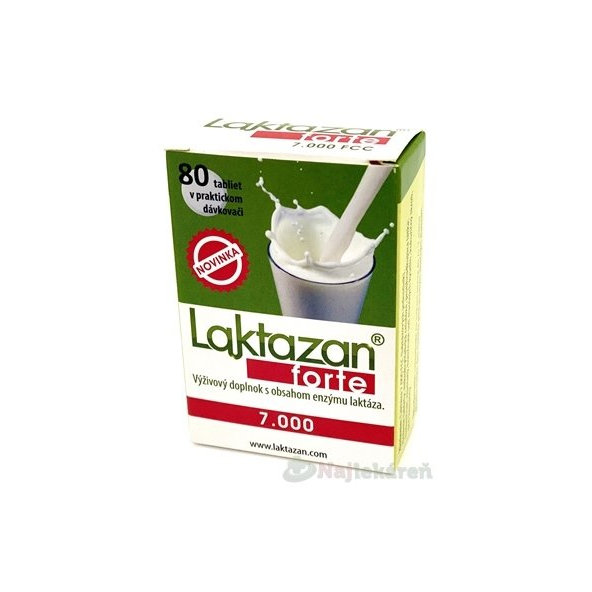 LAKTAZAN Forte 7000 FCC laktáza 80 tablet