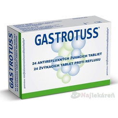 Gastrotuss žvýkací antirefluxní tablety 24 ks