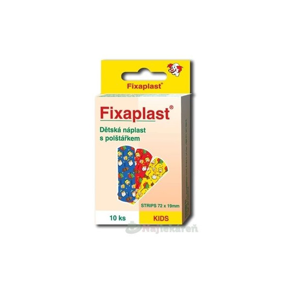 FIXAplast KIDS dětské náplasti s polštářkem 72 × 19 mm 10 ks