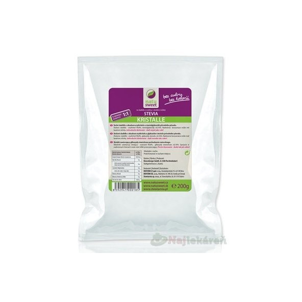 Natusweet Stevia Kristalle 1:1 200 g