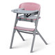 Kinderkraft jedálenská stolička Livy Aster Pink