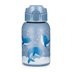 PETITE&MARS nerezová termo láhev Whale Song 350 ml 12m+