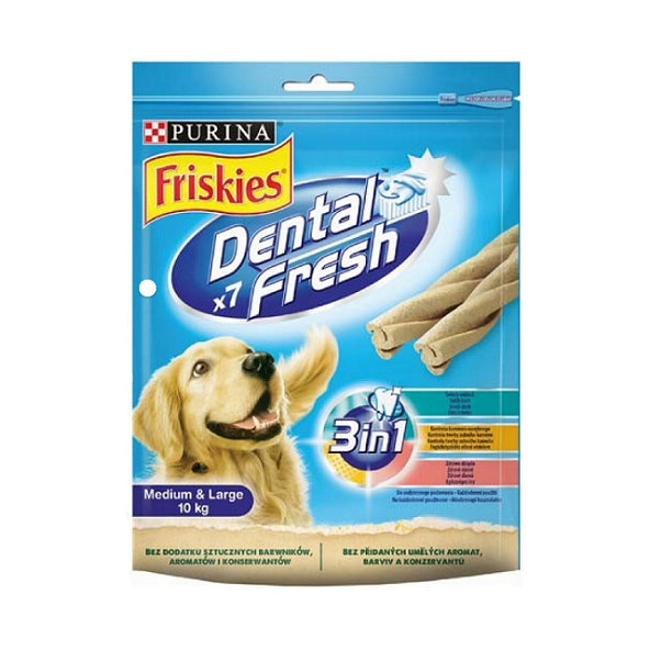 Friskies Dental Fresh pamlsek pro psy 6x180 g