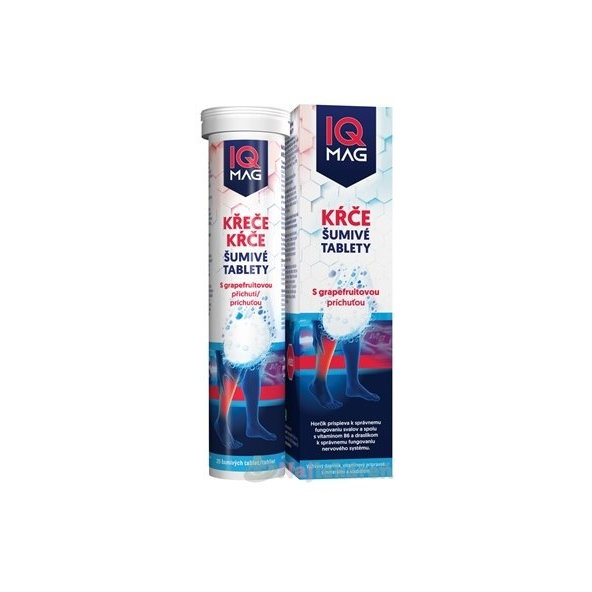 IQ Mag Křeče grapefruit 20 šumivých tablet