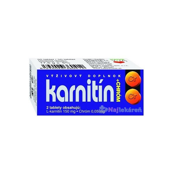 Naturvita Karnitin + chrom 50 tablet