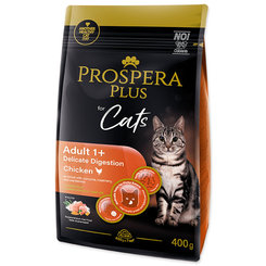 Prospera Plus Adult 1+ Delicate Digestion krmivo kočky kuřecí 400 g