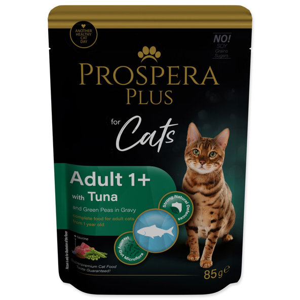 Prospera Plus Adult 1+ kapsička pro kočky tuňák hrášek 85 g
