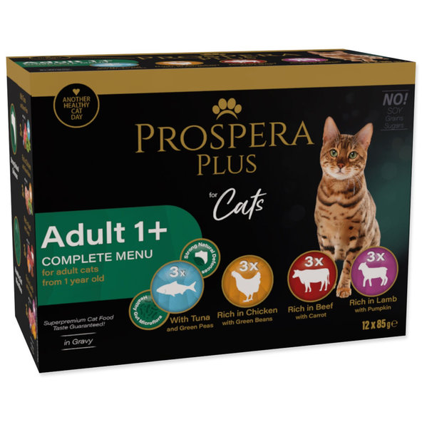 Prospera Plus Adult 1+ kapsičky pro kočky 12 × 85 g