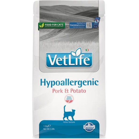 Farmina Vet Life Cat Hypoallergenic vepřové brambory 1,5 kg