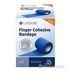 LIVSANE kohezivní fixační obinadlo na prsty 5 cm × 4,5 m