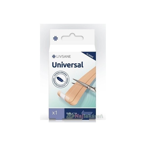 LIVSANE náplast Universal Klasik 8 cm × 1 m