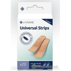 LIVSANE Klasik univerzální náplasti 2 velikosti 20 ks