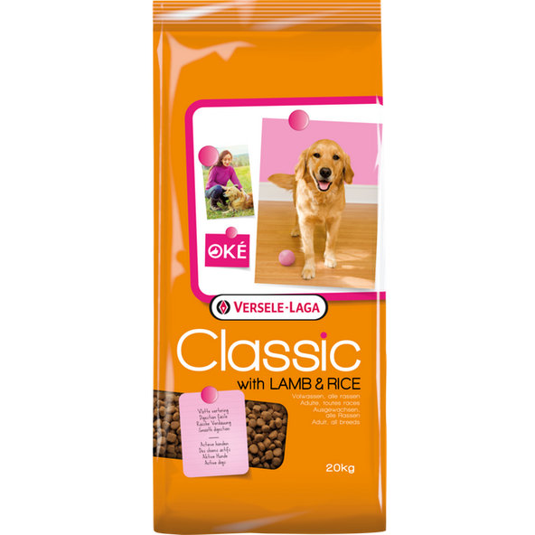 Versele-Laga Classic/Oké Dog Adult Lamb & Rice krmivo pro dospělé psy 20 kg