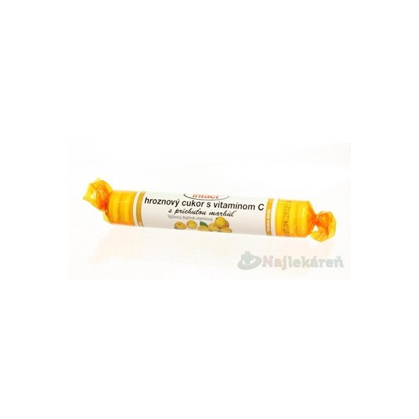 Intact hroznový cukr vitamín C meruňka 40 g