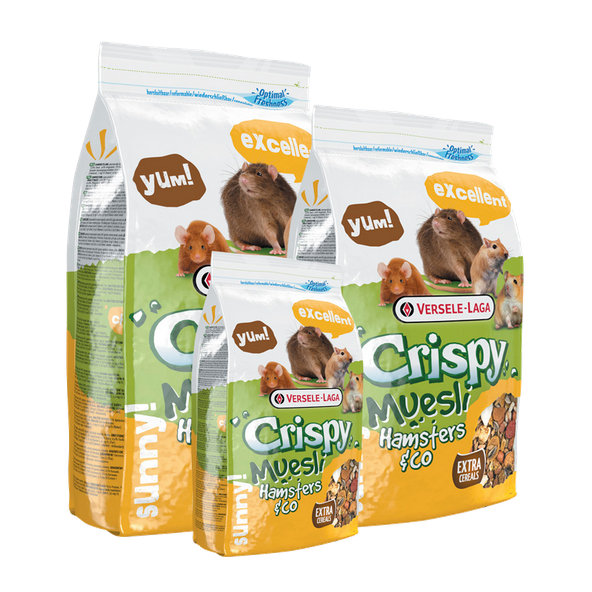 Versele-Laga Crispy Muesli Hamsters & Co krmivo pro křečky, potkany a myši 1 kg