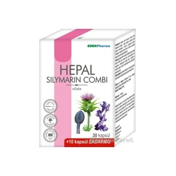EDENPharma Hepal Silymarin Combi 30 + 10 kapslí zdarma