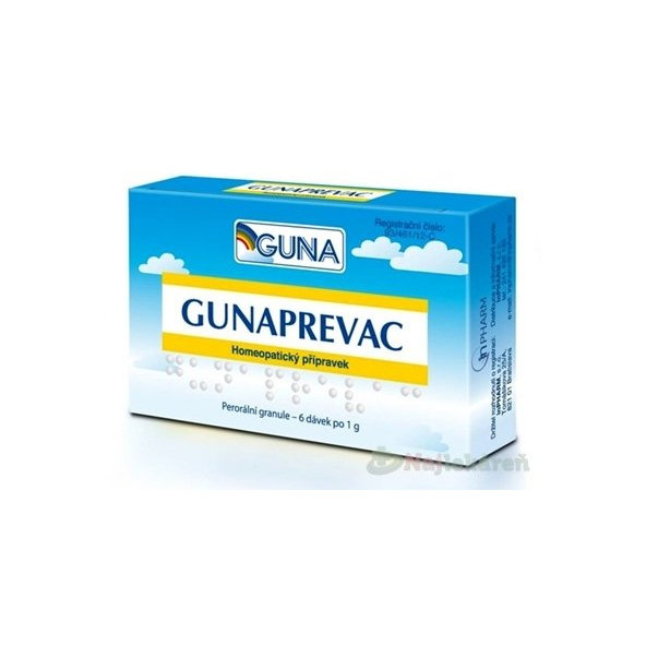 GUNAPREVAC homeopatický granulát 6 × 1 g