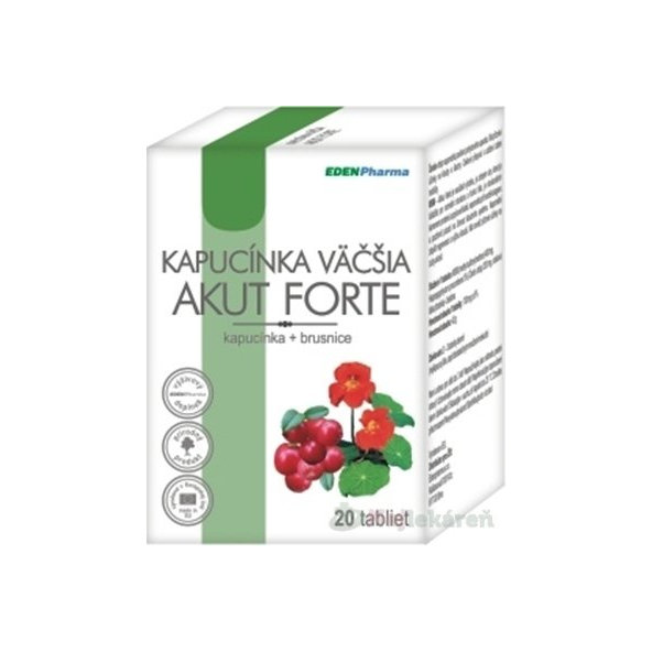 EDENPharma Lichořeřišnice větší Akut Forte močové cesty 20 tablet