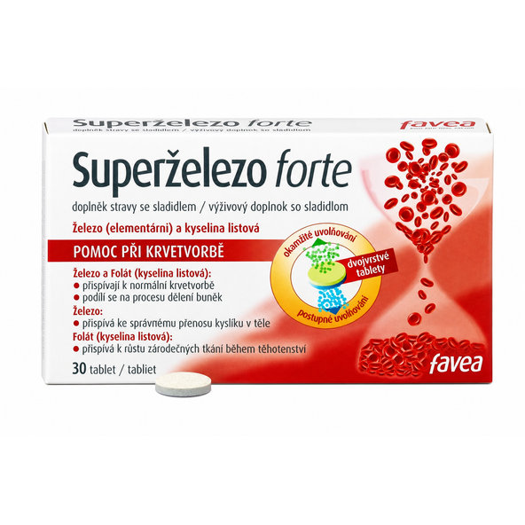 favea Superželezo forte 30 tablet