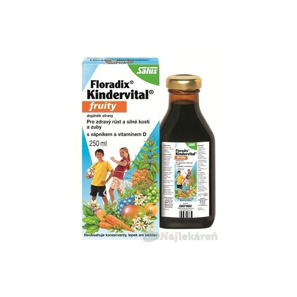 Salus Floradix Kindervital Fruity bylinný sirup 250 ml