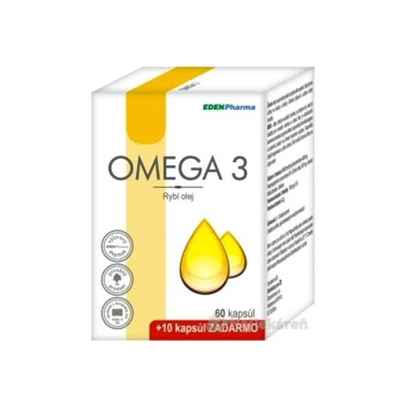 EDENPharma Omega 3 60 + 10 kapslí zdarma