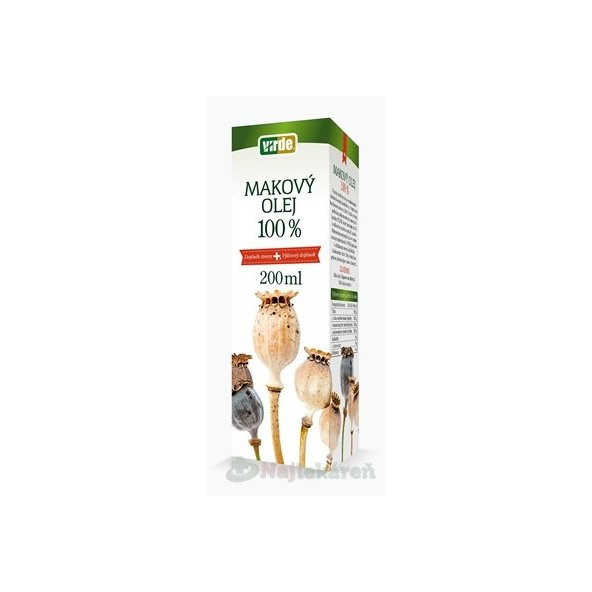 Virde makový olej 100% 200 ml