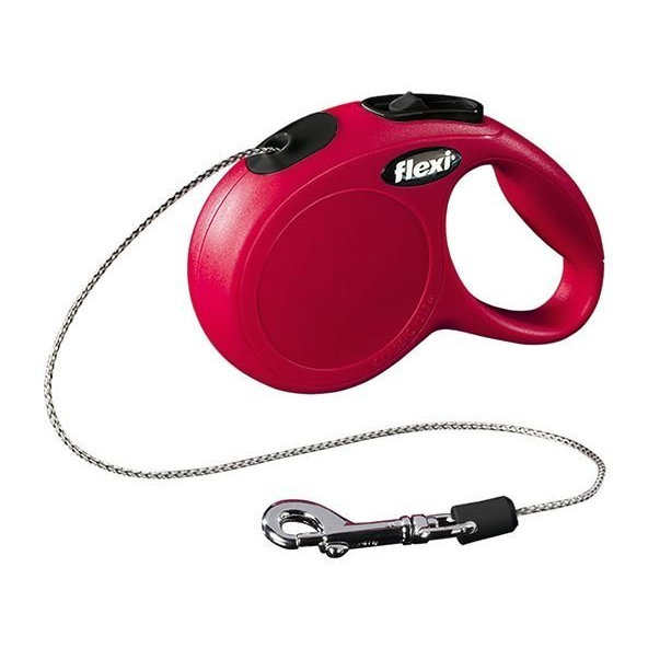 Flexi Classic NEW M červené vodítko lanko 8 m