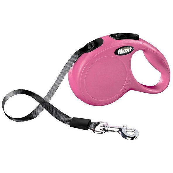 Flexi Classic NEW M růžové vodítko páska 5 m