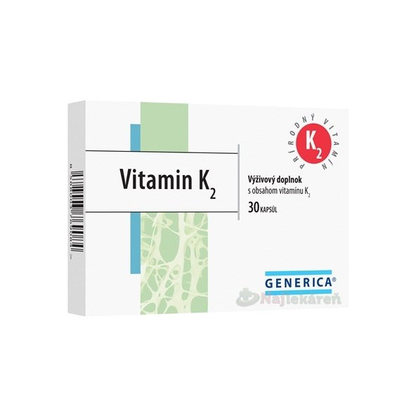 Generica Vitamin K2 30 kapslí