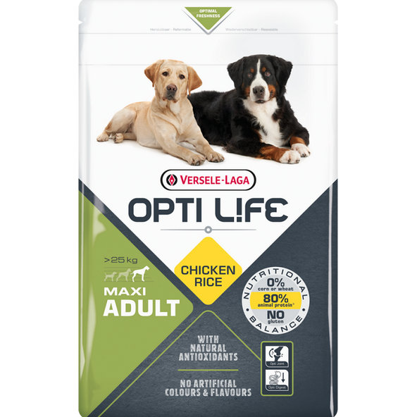 Versele Laga Opti Life Adult Maxi krmivo pro dospělé psy velkých plemen 12,5 kg