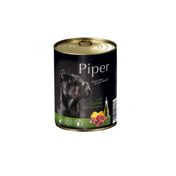 PIPER konzerva pro psy se zvěřinou a dýní 800 g