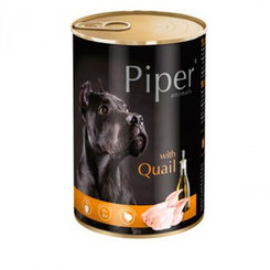 PIPER konzerva pro psy s křepelčím masem 400 g