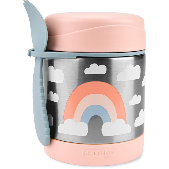 SKIP HOP Spark Style Termoska na jídlo s příborem Duha 325 ml