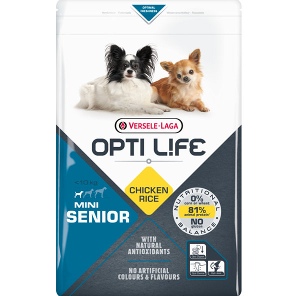 Versele-Laga Opti Life Senior Mini krmivo pro starší psy malých plemen 2,5 kg
