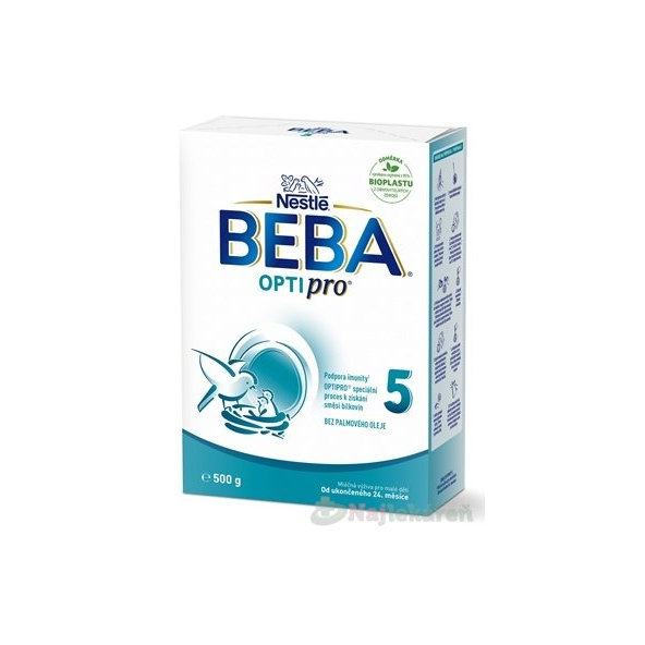 BEBA OPTIPRO 5 mléčná výživa 24m+ 500 g