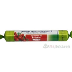 Intact hroznový cukr s vitaminem C brusinka 40 g