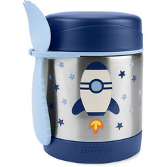 SKIP HOP Spark Style Termoska na jídlo s příborem Raketa 325 ml