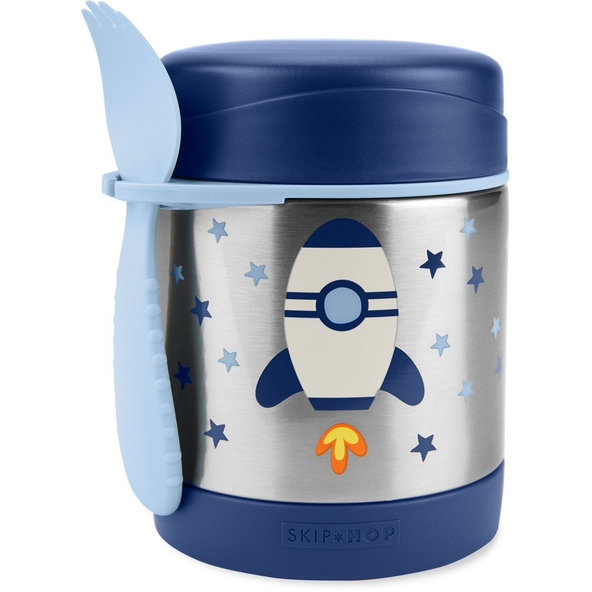 SKIP HOP Spark Style Termoska na jídlo s příborem Raketa 325 ml
