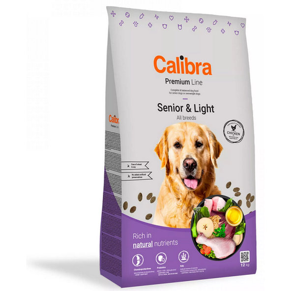 Calibra Premium Line Dog Senior&Light granule pro psy 12 kg