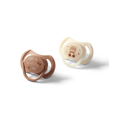 Babyono silikonové symetrické dudlíky 0–6 m 2 ks