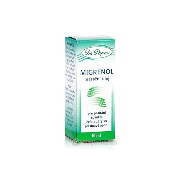 DR. POPOV Migrenol masážní olej 10 ml