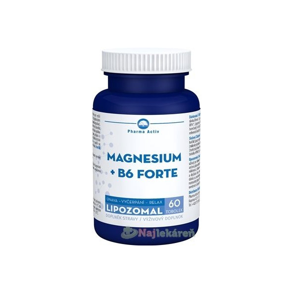 Pharma Activ Lipozomální Magnesium + B6 Forte 60 kapslí