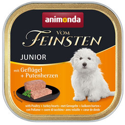 Animonda Vom Feinsten Junior drůbež a krůtí srdíčka 11x150 g