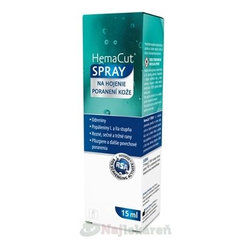 Hemacut sprej na hojení poranění kůže 15 ml