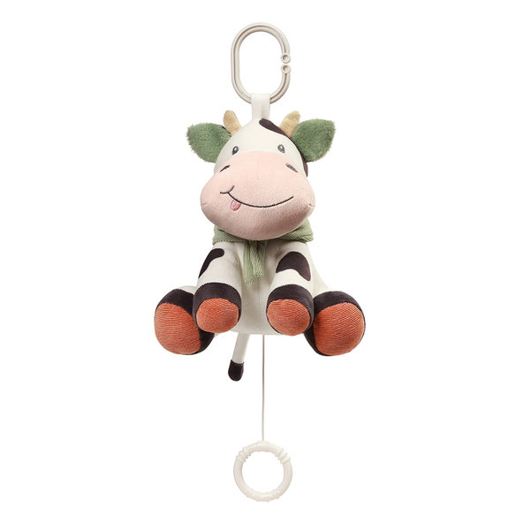 Babyono Cow Bingo hudební hračka na C kroužku 0 m+