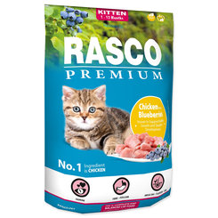 Rasco Premium Kitten krmivo pro koťata kuřecí s borůvkami 400 g