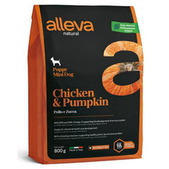 Alleva Natural dog puppy mini chicken & pumpkin 0,8kg